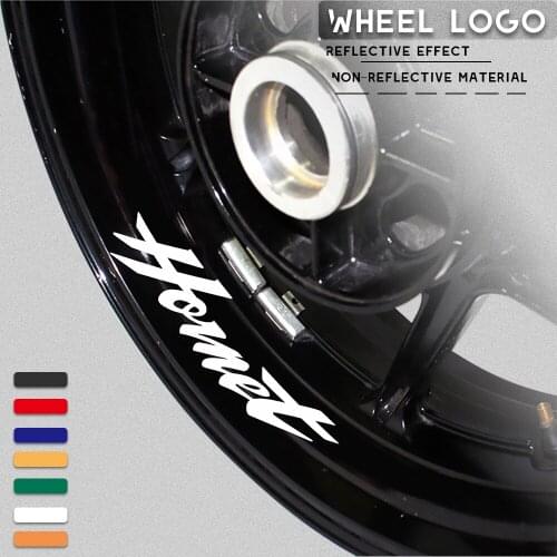 Motorcycle wheel tire stickers reflective strip decals personalized decorative stickers for HONDA Hornet 250 900 400