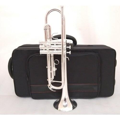 New De Xin Bb Trumpet 6310 Silver Plated Music Instruments Profesional Trumpets Student Included Case Mouthpiece Accessories