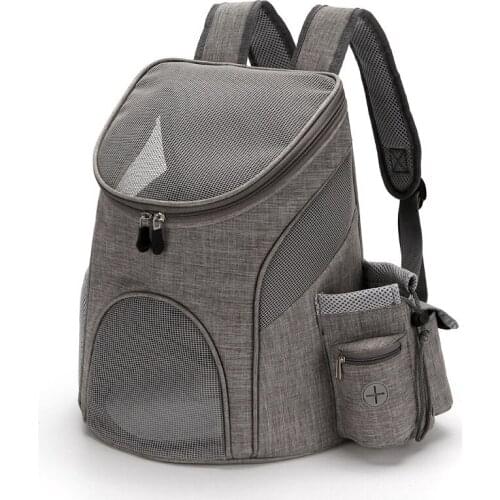 Portable mesh Dog Bag Breathable Dog Backpack Foldable Large Capacity Cat Carrying Bag Portable Outdoor Travel Pet Carrier