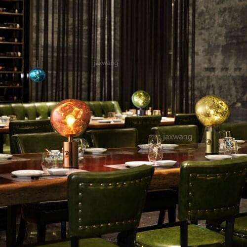 Postmodern LED Lamp Creative Melt Table Lamp Lights Floor Lamp PVC Dixon Lava Irregular Desk Lights Living Room Bedside Lamp L