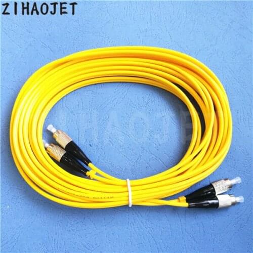 2pc/lot durable wide format printer optical fiber cable 10M,2 lines round head for Flora Liyu Design Rodinjet Yaselan data cable