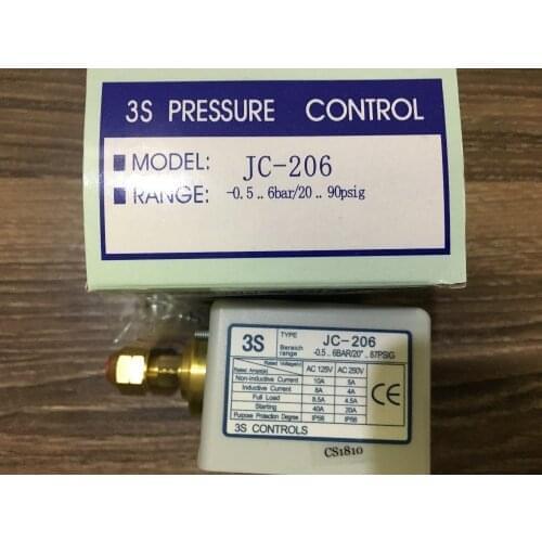 3s pressure switch single electro controller jc-206 Brand new original authentic Korea High and low voltage protection