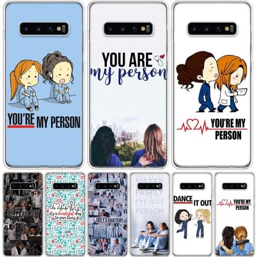 Greys Anatomy Person Silicon Phone Case For Samsung Galaxy S10 S20 FE Ultra Note 10 9 8 S9 S8 Plus Pro + Lite S7 J4 J6 Coque