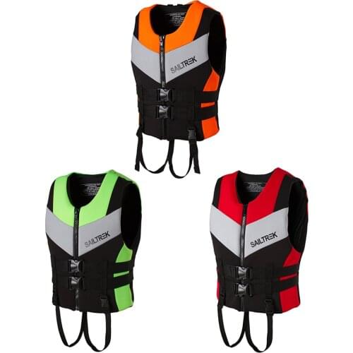 Neoprene Life Jacket Outdoor Rafting Life Jacket For Children And Adult Swimming Snorkeling Wear Fishing Suit Kayaking Boating