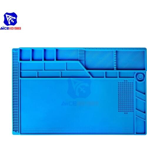 Diymore Heat-Resistant Soldering Mat Insulation Silicone Magnetic Repair Work Mat Soldering Station Mat for BGA 550 x 350mm