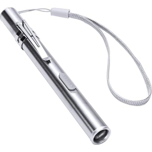 Outdoor Torch Mini Pen Flashlight Pocket Torch LED Lamp Hand Light Flash Lights Medical Detection Penlight White Light
