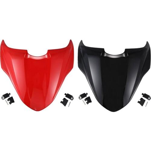 DHBH-Motorcycle Rear Passenger Pillion Seat Cover Hard Seat Cowl Hump for Ducati Monster 821 2014 2015 2016 2017