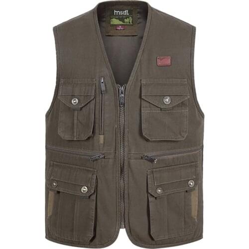 Multi Pocket Thin Vest For Men With Many Pocket Summer Male Casual Photographer Work Tool New Zipper Sleeveless Jacket Waistcoat