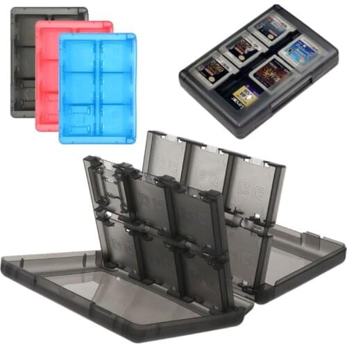 24 in 1 Protective Cards Cartridge Holder Storage Box Organizer Shockproof Shell Portable for Nintendo Switch 3DS2DS/DS Lite/DSL
