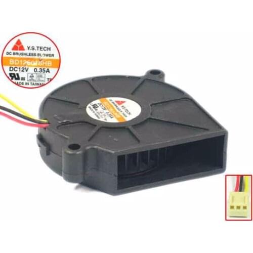 Y.S TECH BD126018HB DC 12V 0.35A 60x60x18mm 3-wire Server Cooling Fan