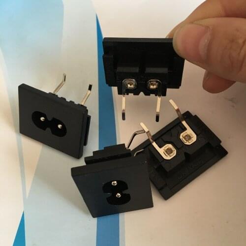 4 x Electrical Black IEC320 Inlet C8 Power Adapter 250V 2.5A