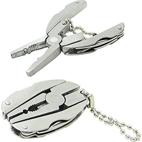 6 in 1 pliers tools Household gifts Portable Outdoor camping Hand Multi Tools mini folding pliers Survival Knife Camping Keys