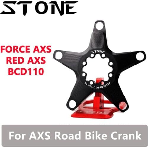 Stone Chainring AXS Adapter for Sram Force Red Road Bike AXS 110 BCD 5 Arm Adapter Spider Converter 12S 12 Speed Crank