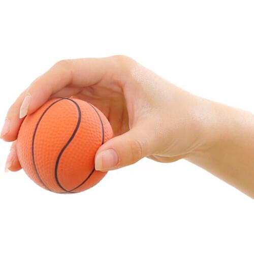 Hot Hand Exerciser Orange Mini Squeeze Basketball Hand Wrist Exercise Stress Relief PU Foam Ball Toy FOR Stress Relief