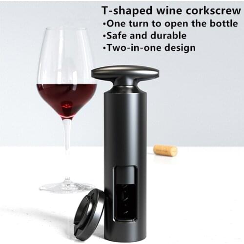 Creative Wine Opening Manual Screw Type Wine Corkscrew Kitchen Wine Rotary Corkscrew Portable Opener Cork Remover Tool