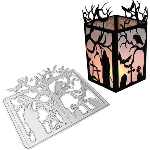 Halloween Tree Metal Cutting Dies Stencil DIY Scrapbooking Album Stamp Paper Card Embossing Crafts Decor
