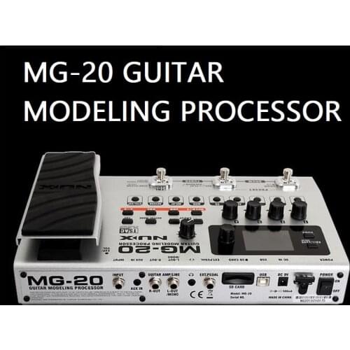 MG20 guitar modeling processor more than 60 models drum machine looper built-in tuner expression pedal electric guitar effects