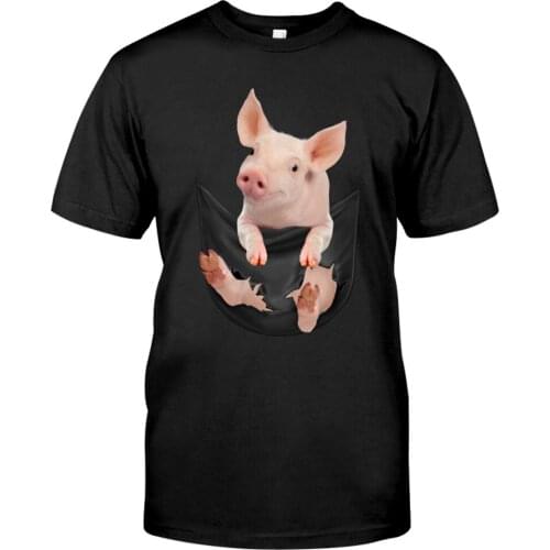CLOOCL Cute Pig Pure Cotton T-shirt Fashion Brand Printed Casual Shirt Men Women Hip Hop Tops Funny Cotton Tees Drop Shipping