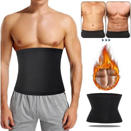 Mens Waist Trainer Body Shaper Belt Slimming Corset Belly Abdomen Belt Fat Burning Weight Loss Shapewear Belt