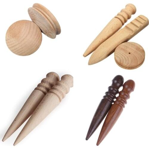 2019 1PS Leather Tools Leathercraft Edge Trimmer Polishing Tool Milling Leather Multi-Size Round Wood Stick