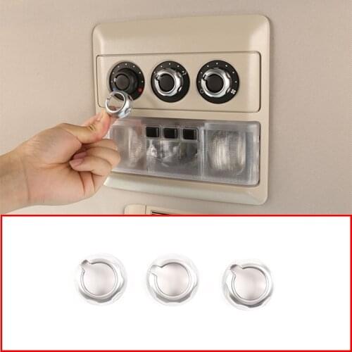 For Land Rover Discovery 3 Discovery 4 10-16 ABS chrome Rear headlight Top of Head Knob Cover Decorative Circle Car Styling