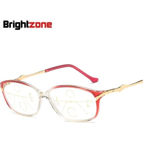 Brightzone New TR90 Gradient Color Presbyopic Reading Strength No-line Bifocal Glasses Men Gradual Goggles Lentes Lectura Gafa