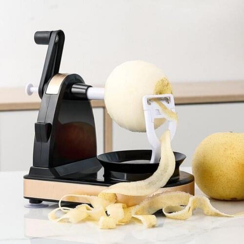 Fruit Peeler And Slicer Fruit Peeler Hand Cranking Multi-Function Stainless Steel Automatic Pear Slicer macchina per spaghetti