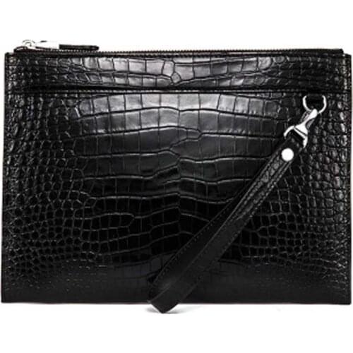 Yuee male Hand bag crocodile bag men envelope bag large capacity men wallet business crocodile multi-function men clutch bag