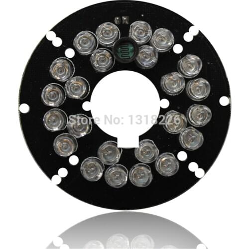 Infrared light board IR LED Board LED Module 24 Infrared LEDs 5mm 90 Degrees Angle 850nm Wavelength For Security CCTV Camera