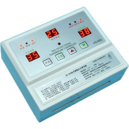 650 Intelligent Three-phase Controller High-power 380V Farm Fan Temperature Rail Type Temperature Control Instrument Switch