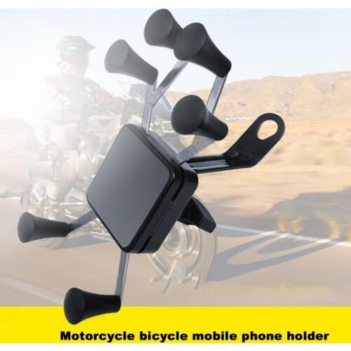 Universal Motocycle Bicycle Silicone Mobile Phone Holder For IPhone Samsung Xiaomi Cell Phone Mobile Bike Handlebar Bracket Hold