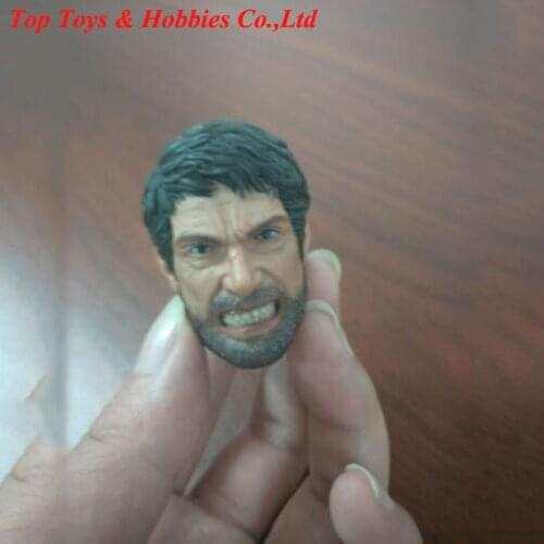 In stock 1/6 Scale The Last of US Joe Head Sculpt Angry Ver. Fit 12'' Male Figure Body