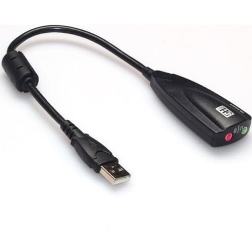 5H V2 7.1 External USB Sound Card 5hv2 Audio Adapter USB To 3D CH Virtual Channel Sound Track for Laptop PC QJY99