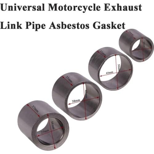 Motorcycle Exhaust Muffler Pipe Escape Link Pipe Crush Gasket Universal 45mm 50mm 38mm 32mm O-ring For Dirt Pit Bike ATV BMW