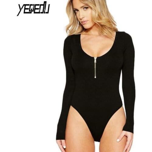 Yeqedu Women's Long Sleeve Bodysuits