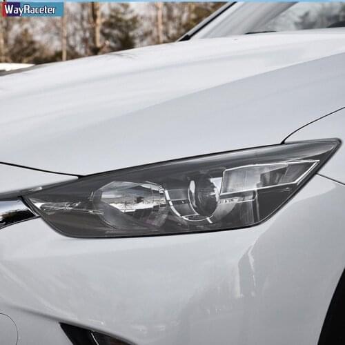 2 Pcs Car Front Light Transparent TPU Sticker Headlight Protective Film For Mazda 3 6 CX-3 CX-5 CX-9 Accessories