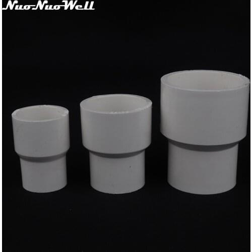 2pcs PVC 25-20 32-20 40-32mm Reducing Connector Water Pipe Straight Reducer Garden irrigation Systems Adapter