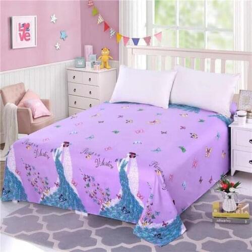 2020 Summer bed set 3 pcs Romantic purple new bed linen soft bed sheet and pillowcase