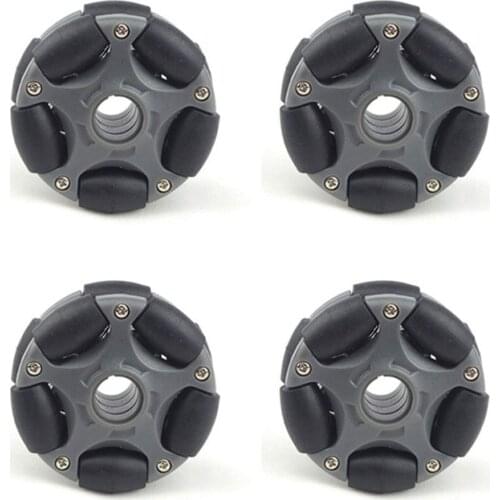 4Pcs 58mm Plastic Omni Wheel for RC Robot Kit Servo Motor Omni Wheel 14135 ROS Platform Omnidirectional Motion