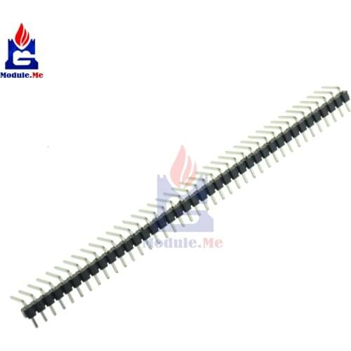 5PCS 40Pin 2.54mm Pin Header Angle Pin Header Single Row Right Angle Pin Header