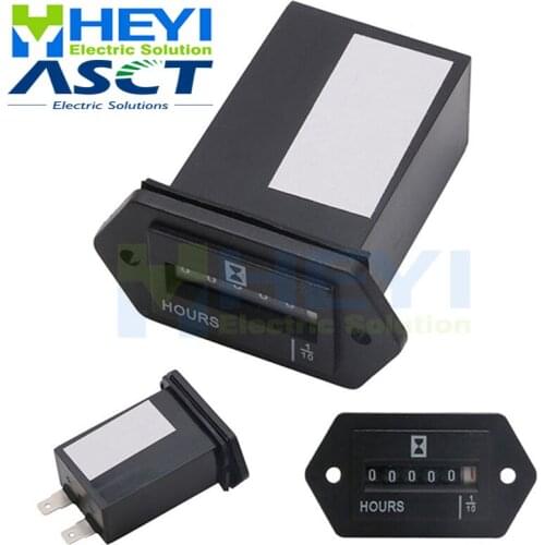 5PCS SYS-1 Hour Meter Counter Industrial Electronic Mechanical Timer for Car Motorcycle Dirt Bike Generator
