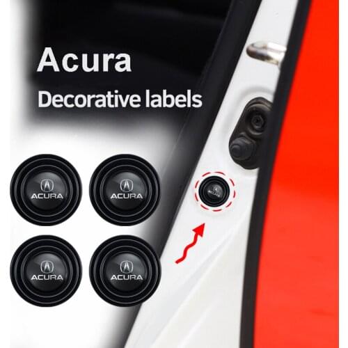 4Pcs Car Door Trunk PVC Shock-Absorbing Anti-Noise Gasket Stickers For Acura RDX MDX ILX TLX CDX Integra ZDX RLX TSX RSX