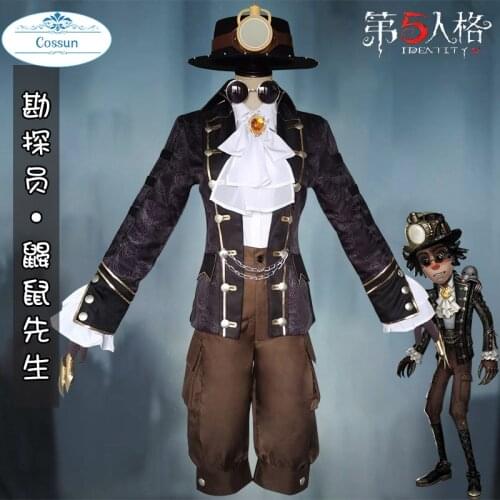 Anime! Identity V Norton Campbell Prospector Mr. Mole Game Suit Uniform Halloween Carnival Party Outfit For Women/Men 2021 NEW