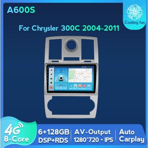 Android Auto Car Stereo Video Player Carplay DSP 8-Core For Chrysler 300C 2004-2010 2011 GPS Navigation IPS 1280*720 6BG+128GB