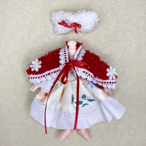 BJD 16cm Universal Doll Clothes 1/12 Doll Set Clothes Accessories Fashion Dress Pants Children Girls Dress Up Toys Gifts New