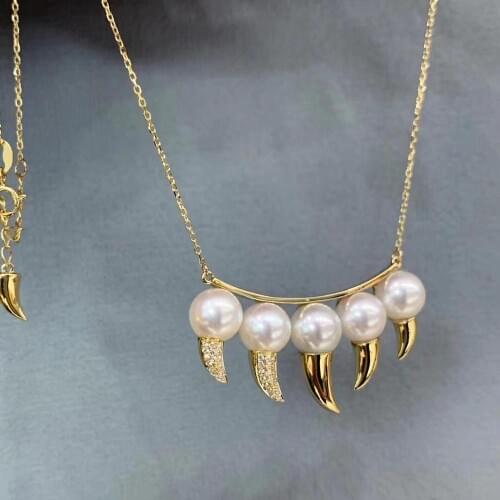 925 Sterling Silver Necklace Chain with Pendant Findings Base Jewelry Parts Fittings for Pearls Corals Jades Stones