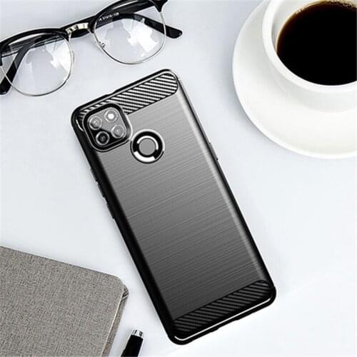 For Lenovo K12 Pro Case Bumper Rubber Silicone Carbon Fiber Cover For Lenovo K12 Pro Phone Case For Lenovo K12 Pro Case 6.8 inch