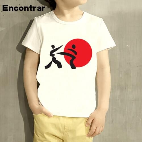 Toddler Karate KICK MMA SHOTOKAN Design Baby Boys/Girl T Shirt Kids Funny Short Sleeve Tops Children Cute T-Shirt,HKP650