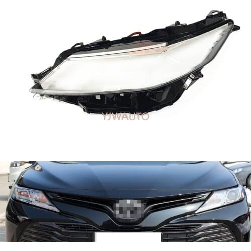 Halogen Headlight Lens for Toyota Camry 2018 2019 2020 Headlamp Cover Replacement Auto Shell