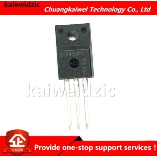 Kaiweikdic New imported original 80R450P7 IPA80R450P7 IPP80R450P7 800V 11A MOS field effect transis Integrated circuit